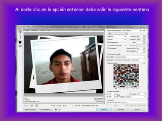 Al darle clic en la opción anterior debe salir la siguiente ventana
 