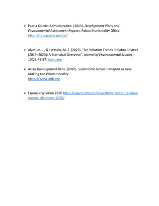Pabna As A Sustainable City For the Future | PDF