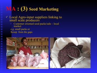 PABRA Seed systems:  Delivering the right product with right processes to the right users 