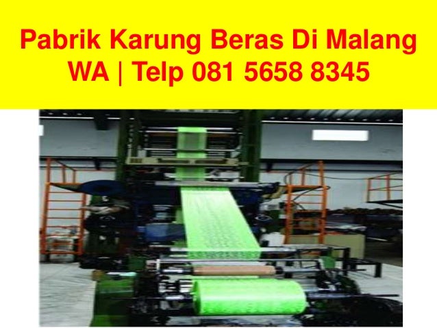 Foto pabrik karung beras