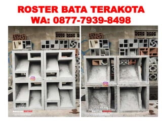 Pabrik roster beton roster bata terakota di depok `087779398498 cv ...