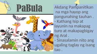 Elemento ng Pabula at Pabula mula Korea. | PPTX
