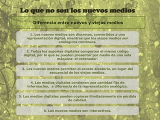 4. VariabilidadCasos particulares del principio de variabilidad1. Base de datos mediáticos, a partir de la que se pueden generar varios objetos de usuario final, que varían en resolución, forma y contenido. 2. Se puede separar el nivel del contenido del de la interfaz, permitiendo crear distintas interfaces a partir de los mismos datos.Ejemplo:Interfaz de una página web para teléfonos móviles.3. La información sobre el usuario permite que el programa informático adapte la composición del medio de acuerdo a sus necesidades.