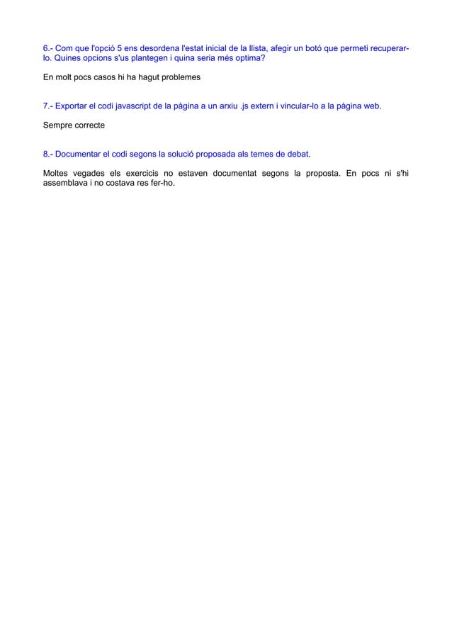 Programació Web - PAC 1 correcció - Multimèdia (UOC) - Paquita Ribas | PDF