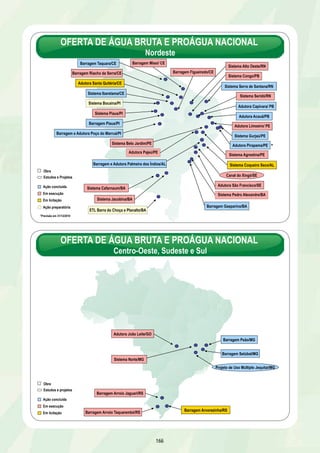CORREDOR EXPRESSO TIRADENTES 
DESCRIÇÃO: Corredor exclusivo de ônibus com 10,8 km de extensão, 
ligando o Parque D. Pedro II (Centro) à av. Luis Inácio de Anhaia Mello 
UF: SP META: 32,8 Km 
DATA DE CONCLUSÃO: 30/11/2010 
INVESTIMENTO PREVISTO 2007-2010: R$ 397,8 milhões 
EXECUTOR: PMSP/ Secretaria Municipal de Transportes – SPTRANS 
160 
Trecho 3 – Estação Alberto Lion 
RESULTADOS 
Ø Trechos 1 a 3 em operação 
Ø Trecho 3 – obras concluídas em 30/03/2009 – 2,8 km ao longo da av. Luís Inácio de Anhaia Mello 
Ø Trechos 1 e 2 – concluídos em março de 2007 – 8 km ligando a Estação D. Pedro II ao Terminal Sacomã 
METRÔ DE RECIFE 
DESCRIÇÃO: Implantação da Linha Sul eletrificada, da estação Recife até Cajueiro 
Seco, com 14,5 km, 10 estações e 6 terminais de integração. Duplicação e 
modernização da Linha Sul diesel, da estação Cajueiro Seco até Cabo, com 17,6 km, 
5 estações e aquisição de 7 trens leves a diesel com 3 carros (VLT) 
Expansão da Linha Centro eletrificada, da estação Rodoviária até Camaragibe, com 
4,7 km, 2 estações e 1 terminal e integração. Recuperação da Linha Centro 
eletrificada, da estação Recife até Jaboatão e da estação Coqueiral à Rodoviária, 
com 20,7 km, 17 estações e 3 terminais de integração 
Recuperação de 25 trens elétricos para as linhas eletrificadas Centro e Sul 
UF: PE META: 57,5 km 
1° VLT de Recife 
RESULTADOS 
Ø Obra em andamento, com avanço físico acumulado de 82%, sendo 5,3% em 2010 
Ø Linha Sul: 51% realizados – lançada a licitação para a aquisição de materiais e recuperação da via permanente do trecho 
Cajueiro Seco até Cabo, em 30/09/2010 
Ø Linha Centro: 86% realizados – Estação Cosme e Damião em construção, com 30% realizados 
Ø Recuperação de 25 trens elétricos (TUE) – entregues à operação o 22º, 23º e 24º trens elétricos (TUE) recuperados e 
climatizados, até 30/11/2010 
PROVIDÊNCIA 
Ø Entregar o primeiro VLT até 15/01/2011 
DATA DE CONCLUSÃO: 30/11/2011 
INVESTIMENTO PREVISTO 2007-2011: R$ 392,3 milhões 
EXECUTOR: Companhia Brasileira de Trens Urbanos – CBTU 
RESULTADOS PREVISTOS ATÉ 31/12/2010 
Ø Realizar 84% das obras até 31/12/2010, sendo 7,3% em 2010 
Ø Governo PE - publicar o edital do Terminal Prazeres, até 15/12/2010 
Ø Entregar à operação o 25º (TUE) até 20/12/2010 
* 
* Previsão em 31/12/2010 
Linha Sul 
Linha Centro 
Recuperação 
de Trens 
 