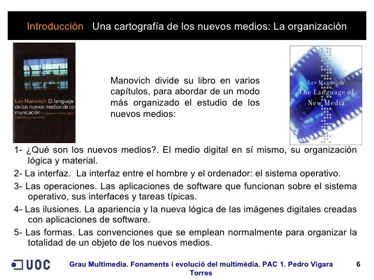 El Lenguaje de los nuevos Medios de comunicacion. Lev Manovich. Intro…