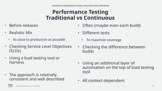 Continuous Performance Testing: Challenges and Approaches | PPTX