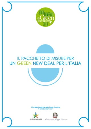 Pacchetto di misure per un green new deal in Italia