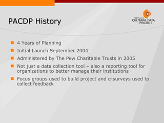 PACDP Reporting Tools | PPT