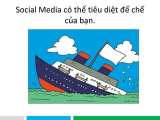 VHTSocial Media có thể tiêu diệt đế chế
của bạn.
 