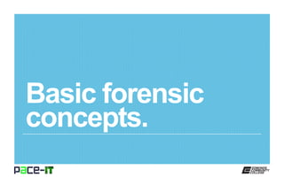 Basic forensic
concepts.
 