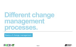 Page 6
Basics of change management.
 