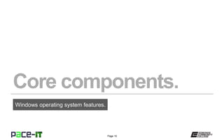 Page 10
Windows operating system features.
 