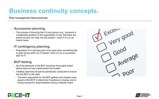 Paced Risk Management Explanation PACE-IT, Security+2.8: Risk Management Best Practices | PPT