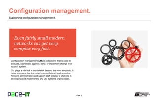 PACE-IT: Supporting Configuration Management (part 1) | PPTX