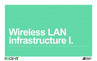 Wireless LAN
infrastructure I.
 