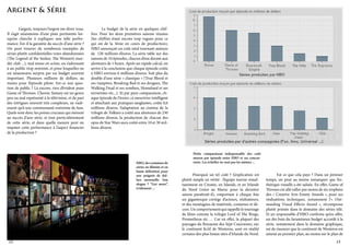 Argent & Série
	
L’argent, toujours l’argent me direz vous.
Il s’agit néanmoins d’une piste pertinente lorsqu’on cherche à expliquer une telle performance. Est-il la garantie du succès d’une série ?
On peut trouver de nombreux exemples de
séries plutôt confidentielles voire abandonnées
(The Legend of the Seeker, The Women’s murder club ...), mal mises en scène, ou s’adressant
à un public trop restreint, et pour lesquelles on
est néanmoins surpris par un budget souvent
important. Plusieurs millions de dollars, au
moins pour l’épisode pilote. Est-ce une question de public ? Là encore, rien d’évident pour
Game of Thrones. L’heroic fantasy est un genre
peu ou mal représenté à la télévision, et de part
des intrigues souvent très complexes, ne s’adressent qu’à une communauté restreinte de fans.
Quels sont donc les points cruciaux qui mènent
au succès d’une série, et tout particulièrement
de cette série, et dans quelle mesure peut on
imputer cette performance à l’aspect financier
de la production ?
	

	
Le budget de la série en quelques chiffres. Pour les deux premières saisons réunies
(les chiffres étant encore trop vagues pour ce
qui est de la 3ème en cours de production),
HBO annonçait un coût total tournant autours
de 120 millions d’euros. La série table sur des
saisons de 10 épisodes, chacun d’eux durant aux
alentours de 1 heure. Après un rapide calcul, on
arrive à la conclusion que chaque épisode coûte
à HBO environ 6 millions d’euros. Soit plus du
double d’une série « classique » (True Blood et
ses vampires, Breaking Bad et ses drogues, The
Walking Dead et ses zombies, Homeland et ses
terroristes etc...). Et par pure comparaison, chaque épisode de Dexter, ce meurtrier intelligent
et attachant aux pratiques sanglantes, coûte 0,6
millions d’euros, l’adaptation au cinéma de la
trilogie de Tolkien a coûté aux alentours de 230
millions d’euros, la production de chacun des
opus de Star Wars aura coûté entre 10 et 30 millions d’euros.
	

HBO, des centaines de
séries en illimité et en
haute définition pour
une poignée de dollars mensuelle. Son
slogan ? “Get more”,
évidement ...

12

Petite comparaison indispensable des coût
moyen par épisode entre HBO et ses concurrents. Les échelles ne sont pas les mêmes ...

	
Pourquoi un tel coût ? L’explication est
plutôt simple en vérité : l’équipe tourne simultanément en Croatie, en Islande, et en Irlande
du Nord (voire au Maroc pour la dernière
saison paraîtrait-il), emportant à chaque fois
un gigantesque cortège d’acteurs, réalisateurs,
et des montagnes de matériels, costumes et décors. Un comportement qui rappelle le tournage
de films comme la trilogie Lord of The Rings,
Prometheus etc … Car en effet, la plupart des
paysages du Royaume des Sept Couronnes, sur
le continent fictif de Westeros, sont en réalité
certains des plus beaux sites d’Irlande du Nord.

	
Est ce que cela paye ? Dans un premier
temps, on peut au moins remarquer que l’esthétique visuelle a été saluée. En effet, Game of
Thrones est allé rafler pas moins de six trophées
des « Creative Arts Emmy Awards », pour ses
réalisations techniques, notamment l’«  Outstanding Visual Effects Award  », récompense
plutôt primée dans le domaine des séries télé.
Et un responsable d’HBO confirme qu’en effet,
un des buts du faramineux budget accordé à la
série, notamment dans le domaine graphique,
est de s’assurer que le continent de Westeros est
amené au premier plan, au moins sur le plan de
13

 