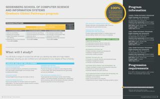 Program
information
Three-term pathway program
English language entry requirements:
TOEFL 55–61 / KiBT 55–61 / IELTS 5.5
(no bands below 5.0) / PTE 42–44
Academic entry requirements: bachelor’s degree
or equivalent with minimum GPA 3.0 on a 4.0 scale*
Start dates: August, January, May
Program length: 12 months
Tuition fees: $28,500
Two-term pathway program
English language entry requirements:
TOEFL 62–68 / KiBT 62–68 / IELTS 5.5
(no bands below 5.5) / PTE 45–47
Academic entry requirements: bachelor’s degree
or equivalent with minimum GPA 3.0 on a 4.0 scale*
Start dates: August, January, May
Program length: 8 months
Tuition fees: $19,000
One-term pathway program
English language entry requirements:
TOEFL 69 –77 / KiBT 69–77 / IELTS 6.0
(no bands below 6.0) / PTE 48–51
Academic entry requirements: bachelor’s degree
or equivalent with minimum GPA 3.0 on a 4.0 scale*
Start dates: August, January, May
Program length: 4 months
Tuition fees: $9,500
Progression
requirements
•	3.0 GPA in Pathways academic credit courses
•	80% in non-transferable credit courses
For a full list of available degree options, see page 34
Seidenberg school of computer science
and information systems
Graduate Global Pathways program
What will I study?
Language and study skills courses
Conversation and listening
(Higher intermediate)
Improve conversational fluency and listening comprehension.
This class targets overall English communication levels,
including pronunciation.
Advanced Idioms
Increase English fluency through the mastery of idioms.
Advanced Pronunciation
Improve pronunciation for everyday speech and academic
presentations. The class focuses on specific sounds, as well as
intonation and stress reductions.
Pre-Graduate Communication Skills
Develop discussion and presentation skills. Focus on
phonological and grammatical accuracy.
Reading and Vocabulary
(intermediate and advanced)
Increase reading speed and learn to critically analyze and
discuss reading material, with a focus on vocabulary.
Transferable academic credit courses
Computer Science, MS
•	Fundamental computer science I using Java
•	Fundamental computer science II using Java
•	Computer systems and concepts
Information Systems, MS
•	Object-orientated concepts and development
•	Database management systems
•	Information systems principles
Internet Technology, MS
•	Overview of computer networks and internet technology
•	Database management systems
•	Overview of information security
Software Development and Engineering, MS
•	Object-orientated concepts and development using Java
•	Introduction to software engineering
•	Software reliability and quality assurance
Telecommunications Systems and Networks, MS
•	Simulation and computer network analysis
•	Wireless communications
•	Data communications and networks
•	Determined by Dyson College Psychology academic advisor
9–11 credits
6–7 credits
3 credits
3–4 transferable credits
One-term pathway program
Two-term pathway program
Three-term pathway program
3–4 transferable credits3–4 transferable credits
•	Grammar and Writing
•	Reading and Vocabulary
•	Higher Intermediate Conversation
and Listening
•	Seidenberg School Core Graduate
Course (3-4 credits)
•	Advanced Grammar and Writing
•	Advanced Reading and Vocabulary
•	Advanced Idioms
•	Seidenberg School Core Graduate
Course (3-4 credits)
•	Pre-Graduate Academic Skills
•	Pre-Graduate Communication Skills
•	Advanced Pronunciation
•	Seidenberg School Core Graduate
Course (3-4 credits)
Program structure
You will study a range of courses that will help you develop key skills and major-related
knowledge, ensuring you are confident and well prepared for your degree at Pace University.
Grammar and Writing
(intermediate and advanced)
Practice and develop your ideas into well-configured writing
in various styles. Both writing development and grammatical
accuracy are addressed.
Pre-Graduate Academic Skills
Taught graduate-level techniques include critical thinking,
research, note-taking strategies, annotating text, paraphrasing
and summarizing, grammar and sentence structure, writing for
academic purposes and oral communication.
100%
of international students
who graduated from the
Seidenberg School in
2014 reported full-time
professional employment
within one year
Please note, tuition fees are subject to change.
* Applicants with 3-year degrees may need to submit a GRE score.
40 Global Pathways | Pace University www.global-pathways.com/pace 41
 