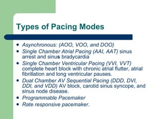 Pacemaker Program Doo Pacemaker and anaesthesia | PPT