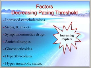 - Increased catecholamines.
- Stress, & anxiety.
- Sympathomimetics drugs.
- Anticholinergics.
- Glucocorticoides.
- Hyperthyroidism.
- Hyper metabolic status.
 