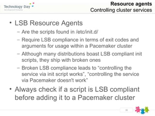 Distribution Lsb Pacemaker+DRBD | PPT