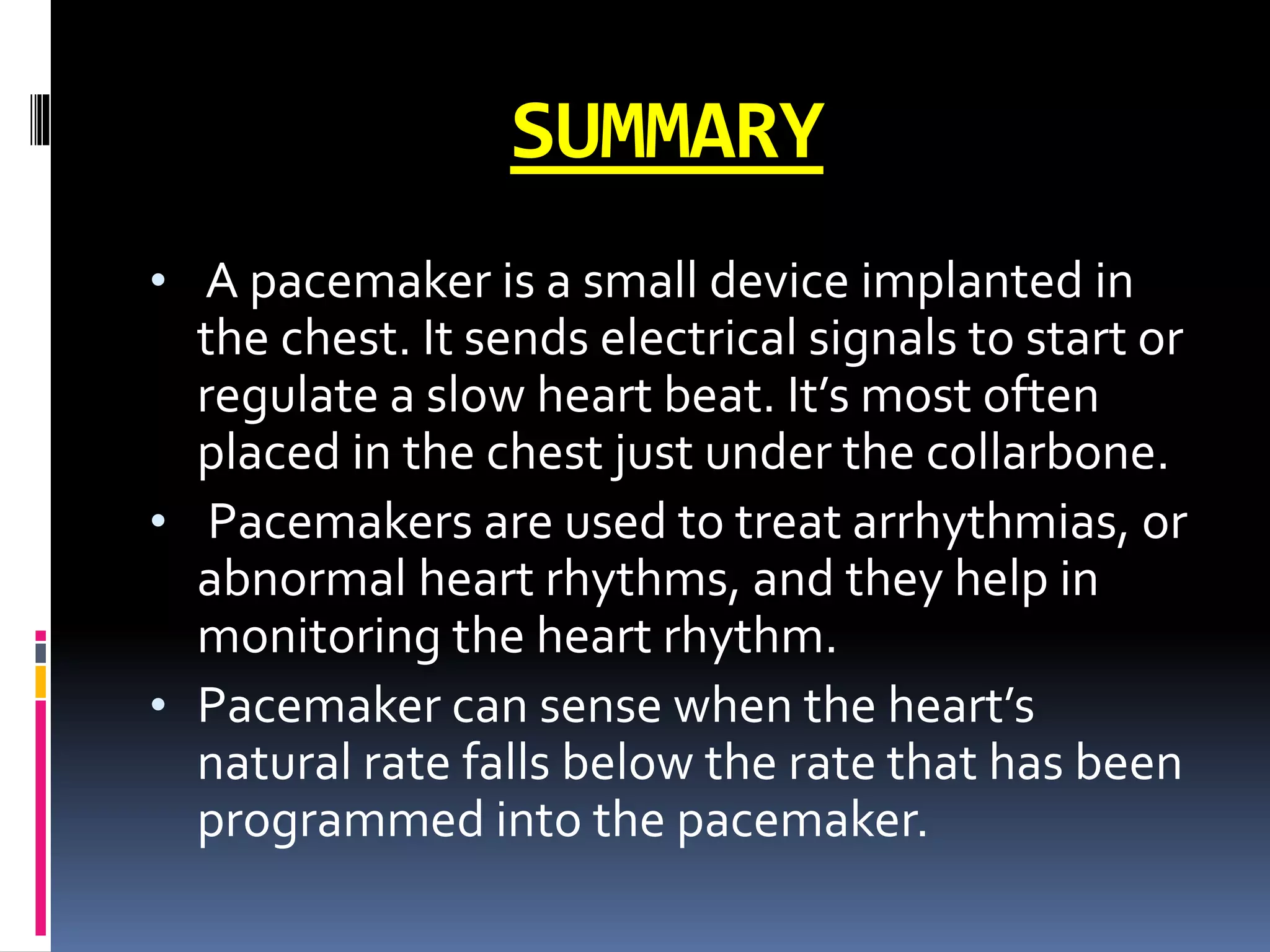 Pacemaker powerpoint presentation med surg | PPTX | Heart and ...
