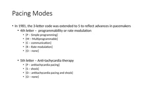 Pacing Letters General Overview of Modern Cardiac Pacemakers | PPTX