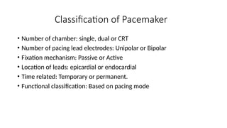 General Overview of Modern Cardiac Pacemakers | PPTX