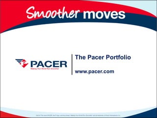 The Pacer Portfolio

www.pacer.com
 