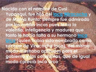 LA GERRA  DE LOS INCAS CONTRA LOS           <br />                                CHANCAS<br />ha sido considerada como el...