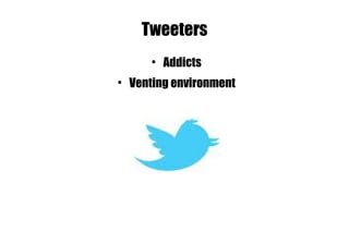 Tweeters Addicts Venting environment 
