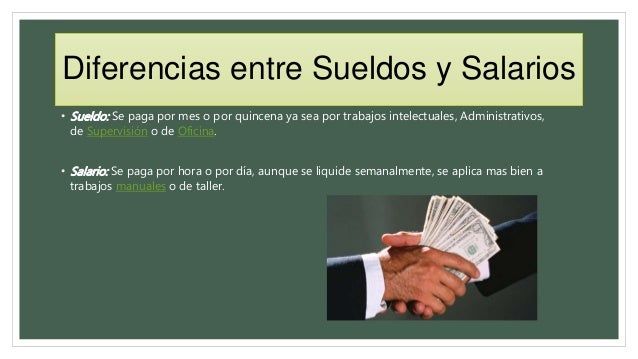 Cual Es La Diferencia Entre Sueldo Y Salario Esta Diferencia