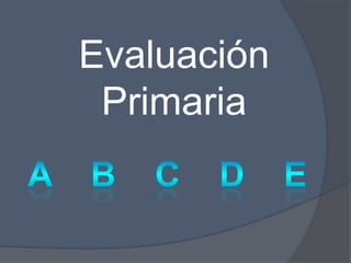 Evaluación
 Primaria
 