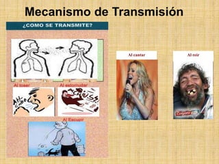 Mecanismo de Transmisión
Al cantar Al reír
 