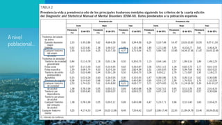 A nivel
poblacional…
 
