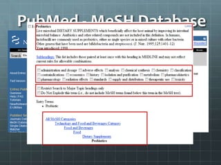PubMed - MeSH Database
 