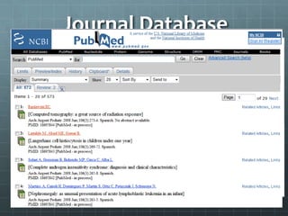 Journal Database
 