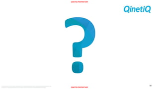 QINETIQ PROPRIETARY
QINETIQ PROPRIETARY
The document and informationcontained herein is proprietaryinformationof QinetiQ Limitedand shall not be
disclosed or reproduced without the prior authorisationof QinetiQ Limited.©QinetiQ Limited 2015
18
 