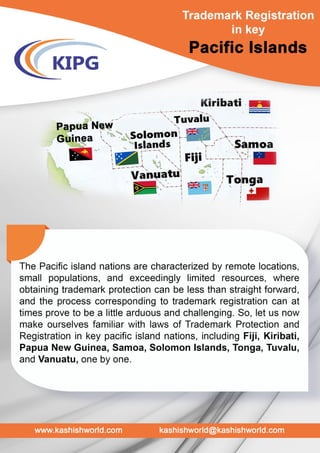 Trademark Registration- Pacific Island Nations