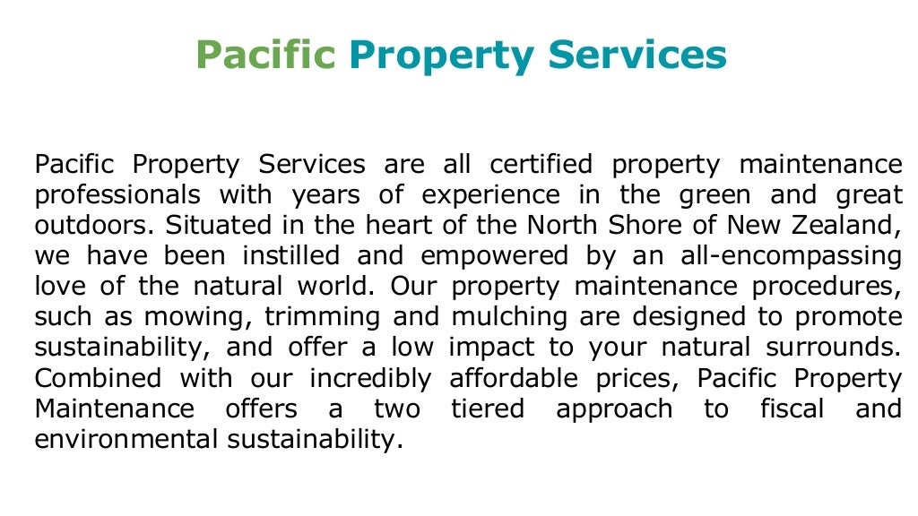 Pacific property services