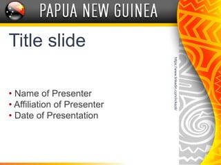 Title slide
• Name of Presenter
• Affiliation of Presenter
• Date of Presentation
https://www.linkedin.com/in/ksoli/
 