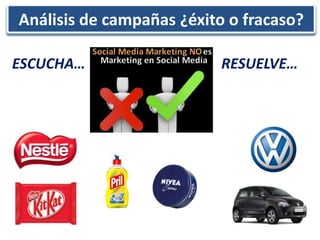 Análisis de campañas ¿éxito o fracaso?

ESCUCHA…                   RESUELVE…



                La nueva
                   “P”
 
