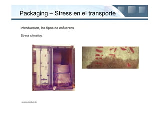 Packaging – Stress en el transporte

Introduccion, los tipos de esfuerzos

Stress climatico




containerhandbuch.de
 