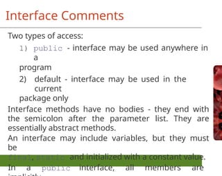 Package and Interface Java Packages and interfaces.pptx