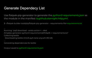 Package a PyApp as a Flatpak Package: An HTTP Server for Example ...