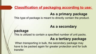 Package Food Items PPT.pptx- tvl cookery | PPTX
