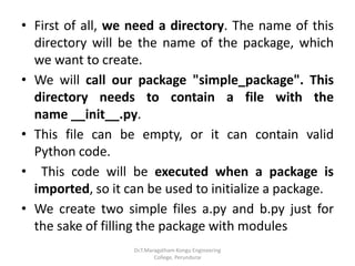 package module in the python environement.pptx