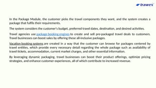 Travel Module Usage Package Module | Dynamic Packaging API | Travel Module | PPTX