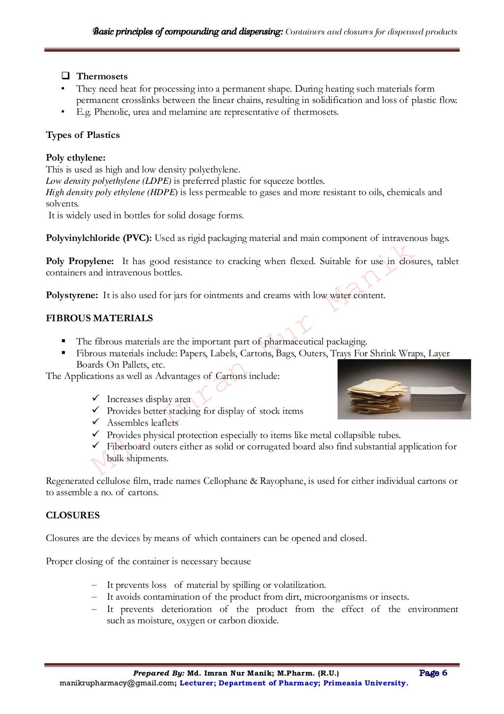 Basic principles of compounding and dispensingprescription, labeling…