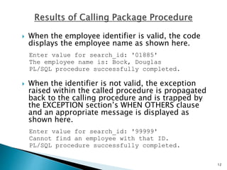 Packages in PL/SQL | PPTX